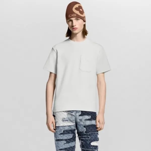 루이비통 남성 라운드 반팔티 - Louis vuitton Mens Round Tshirt … - 1