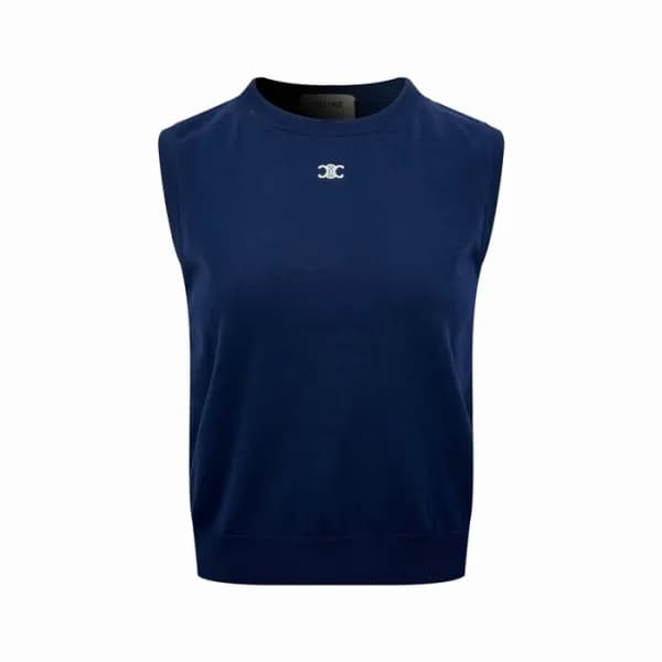 셀린느 여성 라운드 베스트 - Celine Womens Round Vest - cec154… - 1