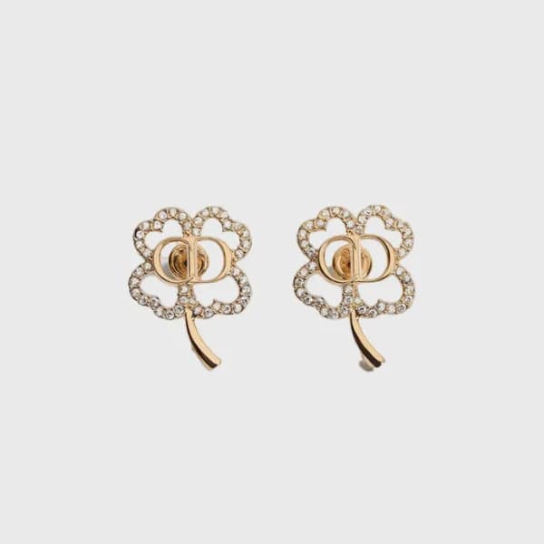 디올 여성 CD 서클 체인 스터드 이어링 - Dior Womens CD Circle Cha… - 1