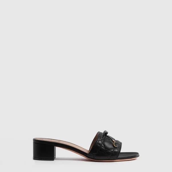 디올 여성 까나쥬 힐 슬라이드 - Dior Womens Cannage Heel Slides… - 1