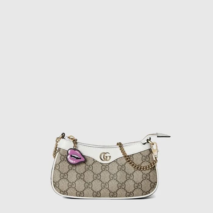 구찌 여성 GG 슈퍼 미니 숄더백 참 - Gucci Womens GG Super Mini … - 1