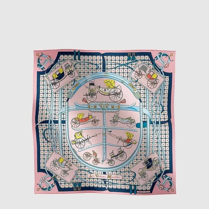 에르메스 여성 레 부아튀르 누벨 스카프 - Hermes Womens Les Voitures Nouvelles scarf - acc8840x - 1