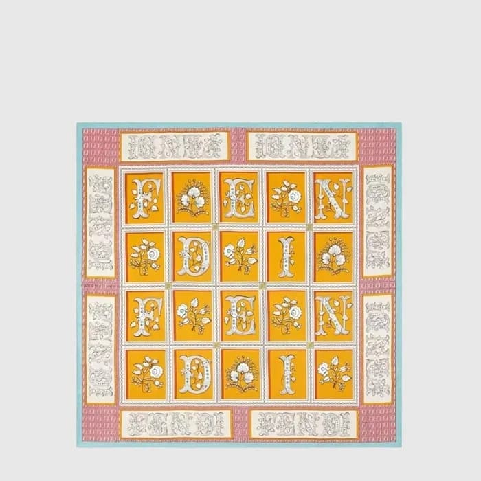 펜디 여성 플로럴 스카프 - Fendi Womens Floral Scarf - acc10072x - 1
