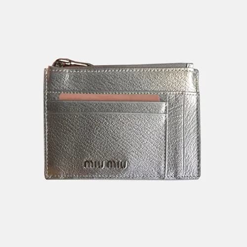MiuMiu 2018 Madras Leather Card Wallet 5MC446 - 미우… - 1