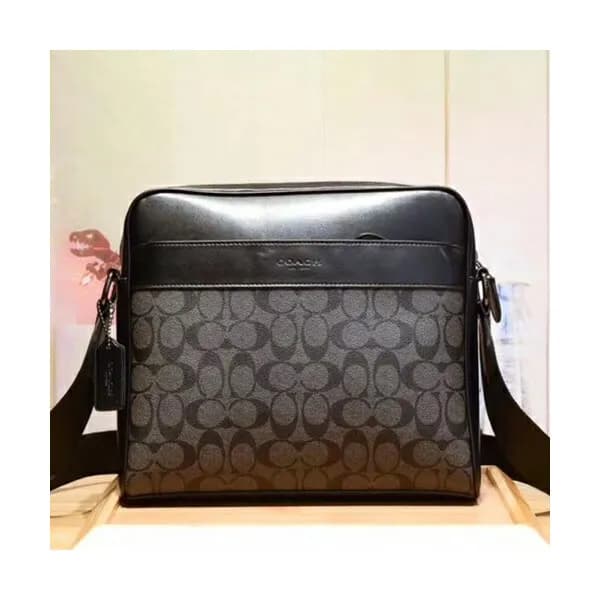 Coach Leather Messenger Shoulder Bag,28cm - 코치 레더 … - 1