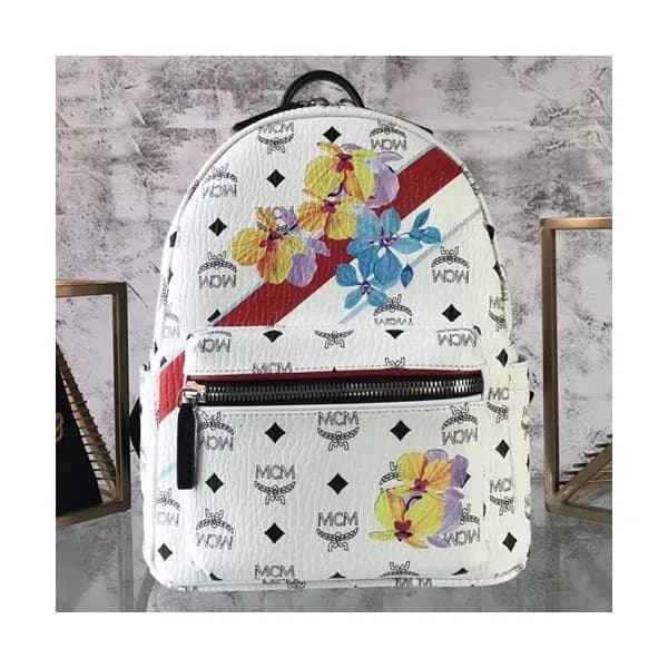 MCM Visetos Leather Back Pack,26cm - 엠씨엠 비세토스 레더 남… - 1
