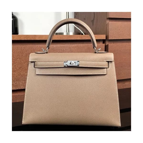 Hermes Kelly Epsom Leather Tote Shoulder Bag ,25cm… - 1