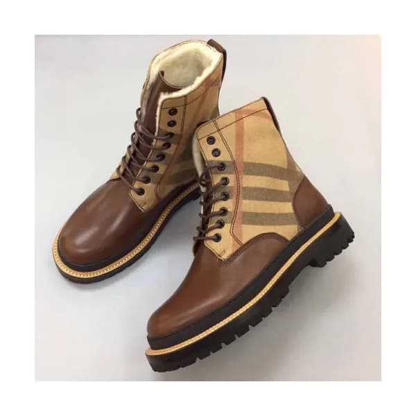Burberry 2018 Mens Leather Ankle Boots - 버버리 남성 레더… - 1