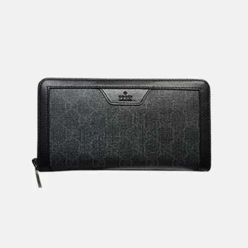 Gucci 2019 Mens Leather Zip Around Long Wallet 322… - 1