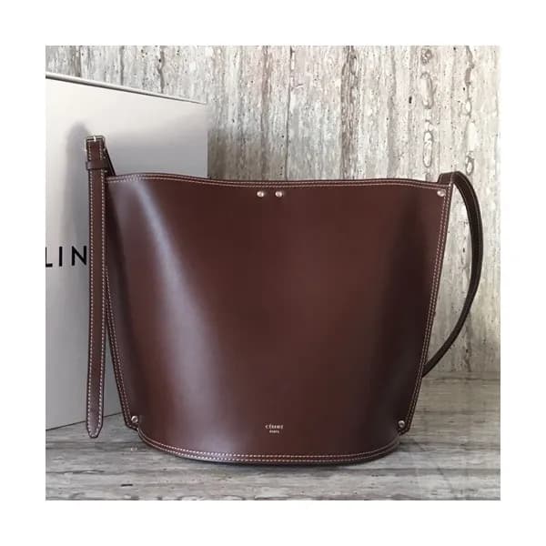 Celine Leather Bigbag Bucket Shoulder Bag,27CM - 셀… - 1