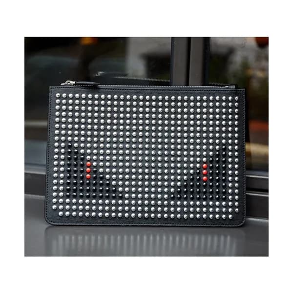 Fendi 2019 Leather Clutch Bag ,28CM - 펜디 2019 레더 남… - 1
