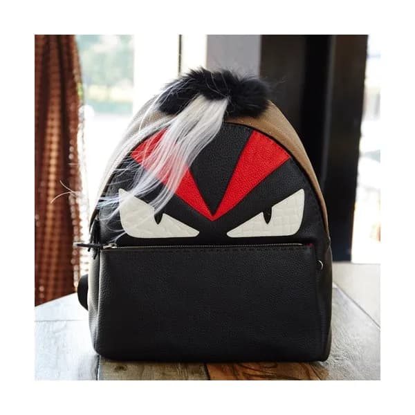 Fendi 2019 Leather Bag Bugs Back Pack ,38CM - 펜디 2… - 1