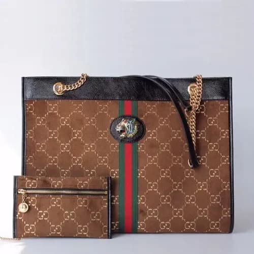 Gucci 2019 Tiger Head Large Women Tote Shoulder Sh… - 1