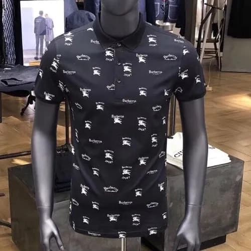 Burberry 2019 Mens Logo Polo Cotton Logo Short Sle… - 1