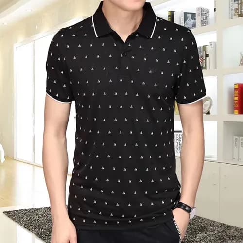 Armani 2019 Mens Logo Cotton Short Tshirt- 알마니 남성 … - 1