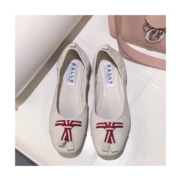 Bally 2019 Ladies Leather Ballet Flat Shoes - 발리 2… - 1