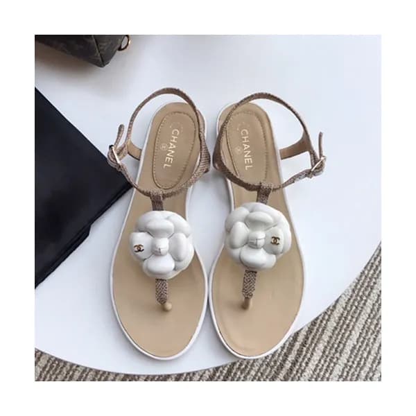 Chanel 2019 Ladies Leather Sandal - 샤넬 2019 여성용 레더… - 1