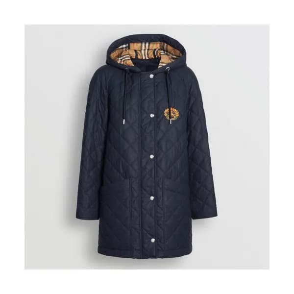 Burberry 2019 Womens Vintage Logo Long Down Paddin… - 1