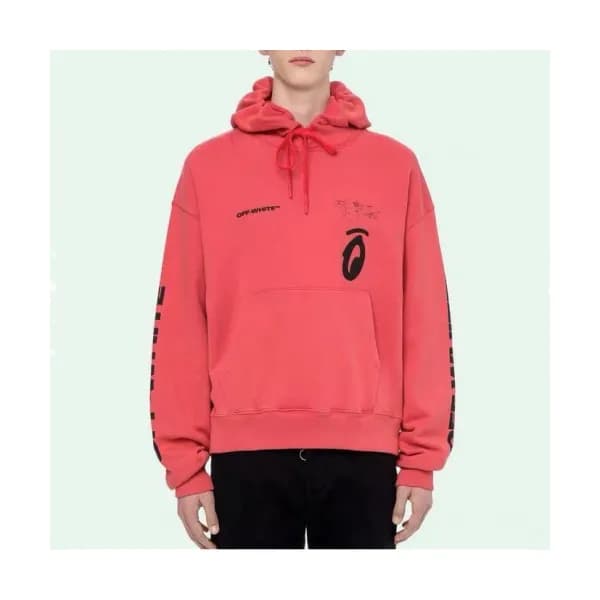 Off-white 2019 Mm/Wm Logo Cotton Oversize HoodT - … - 1