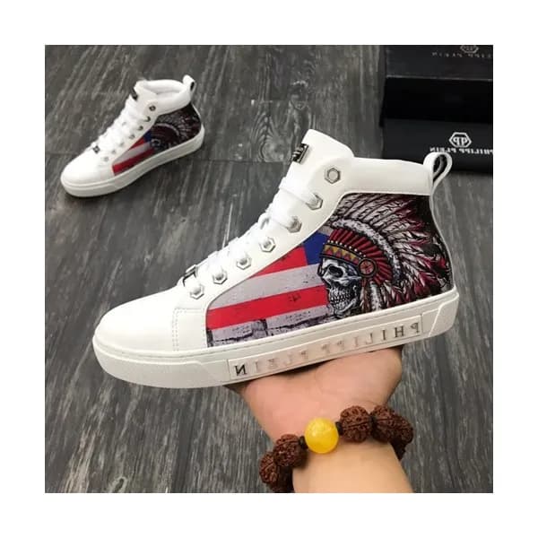 Philipp plein 2019 Mens Leather Sneakers - 필립플레인 … - 1