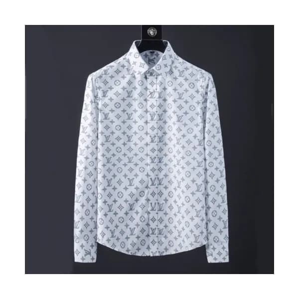 Louis vuitton 2019 Mens Logo Slim Fit Cotton shirt… - 1