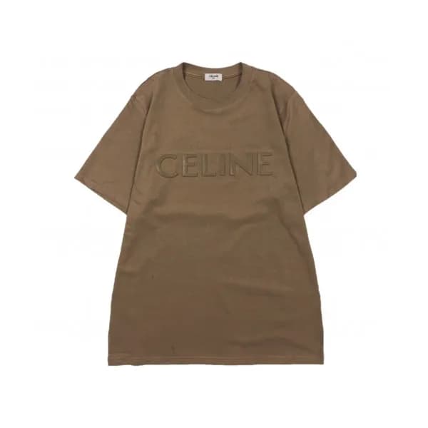 Celine 2019 Mm/Wm Hedi Slimane Logo Cotton Short … - 1