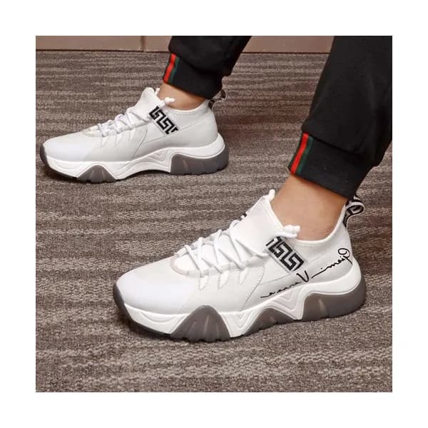 Versace 2020 Mens Leather Sneakers - 베르사체 2020 남성용… - 1