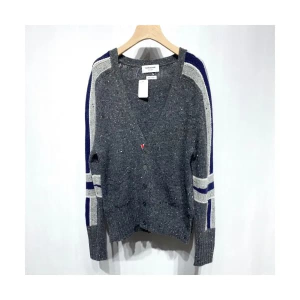 [톰브라운]Thom Browne 2020 Mm/Wm Strap V-neck Wool Car… - 1