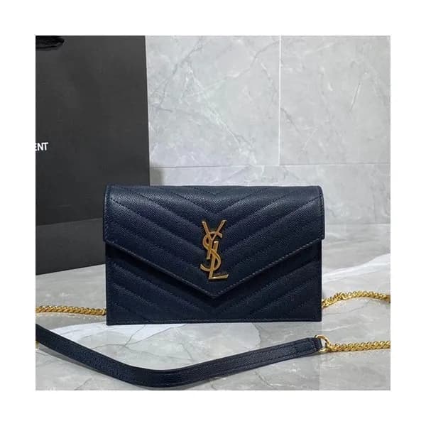 Saint Laurent 2020 Women Monogram Chain Shoulder B… - 1