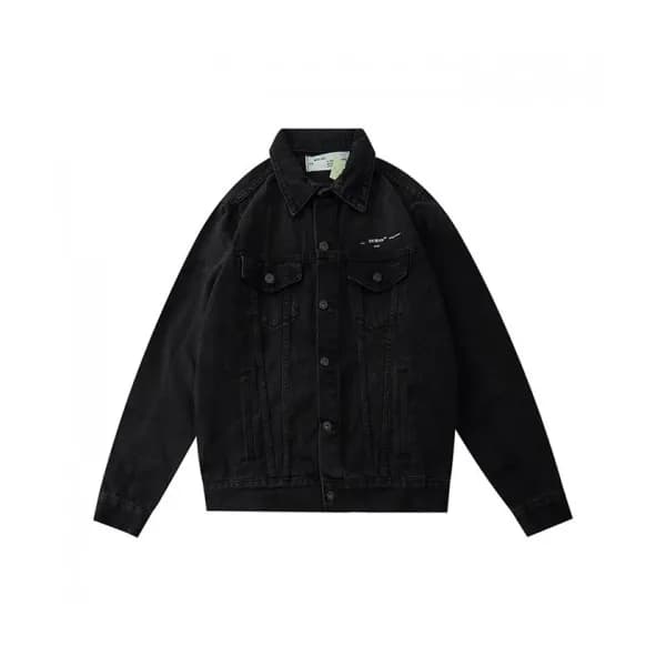 Off-white 2020 Mens Logo Casual Denim Jackets - 오프… - 1