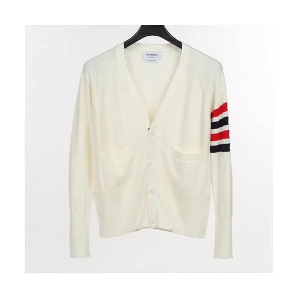Thom Browne 2020 Womens Strap V-neck Cardigan - 톰브… - 1