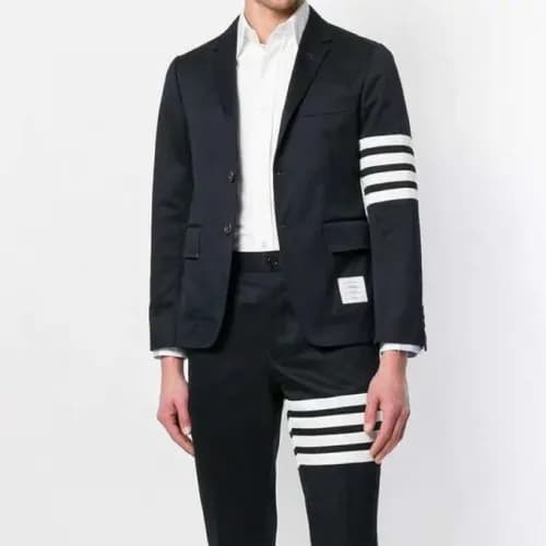 Thom Browne 2020 Mens Casual Cotton Suit Jackets -… - 1