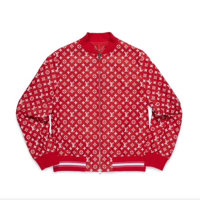 루이비통 남성 레드 가죽 자켓 - Louis vuitton Mens Red Jackets … - 1