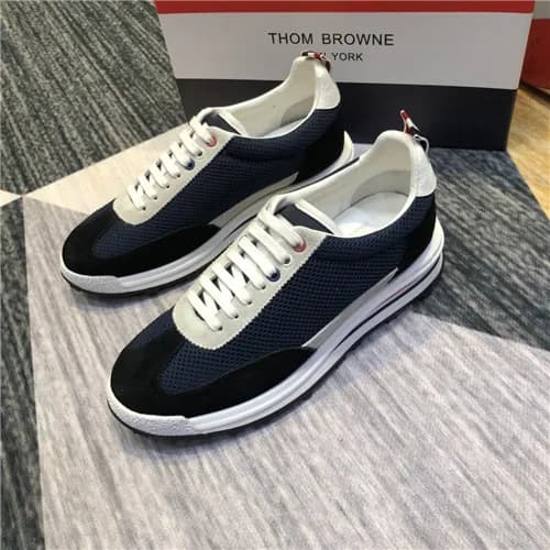 Thom Brown 2021 Men's Leather Sneakers - 톰브라운 … - 1