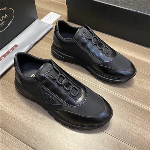 Prada 2021 Men's Leather Sneakers - 프라다 2021 남… - 1