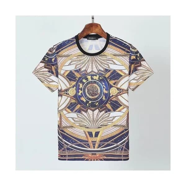 [발망]Balmain 2021 Mens Logo Cotton Short Sleeved Ts… - 1