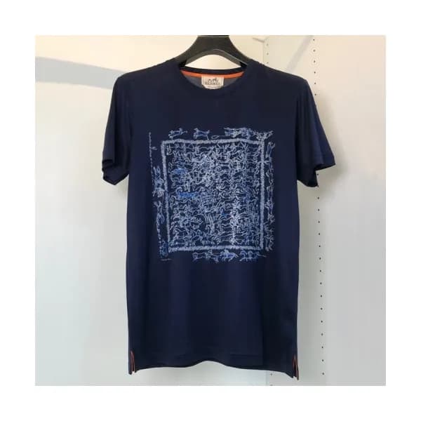 [에르메스]Hermes 2021 Mens Crew-neck Short Sleeved Tsh… - 1