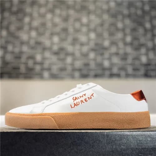 [매장판]Saint Laurent 2021 Men's Leather Sneakers… - 1