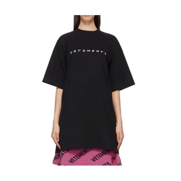 Vetements Mm/Wm Printing Logo Cotton Short Sleeve… - 1