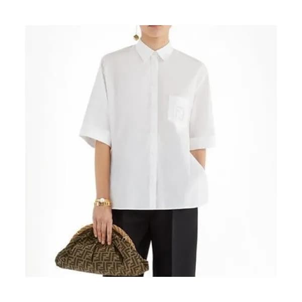 Fendi Womens Trendy Tshirts - 펜디 여성 트렌디 코튼 셔츠 - fe… - 1