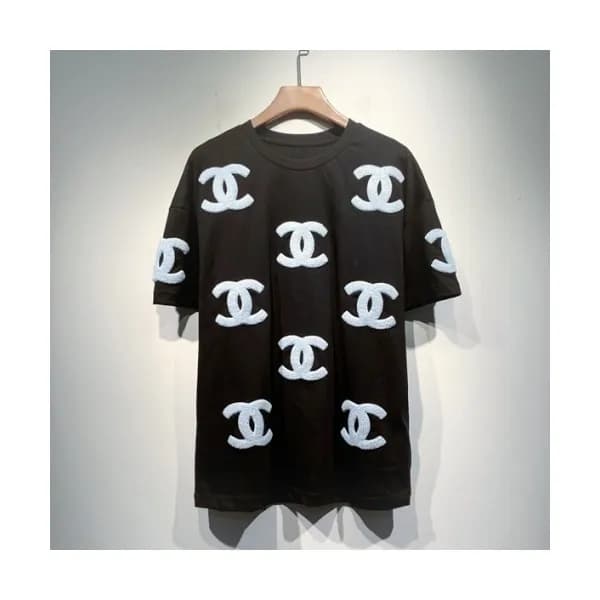 Chanel Mm/Wm 'CC' Logo Cotton Short Sleev… - 1