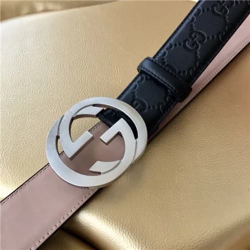 Gucci 2021 Men's Leather Belt,3.8cm,GUBT0206 -… - 1
