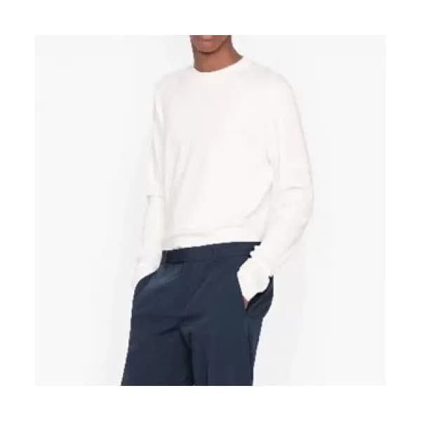 Dior Mm/WmRetro Logo Crew-neck Sweaters Ivory - 디… - 1