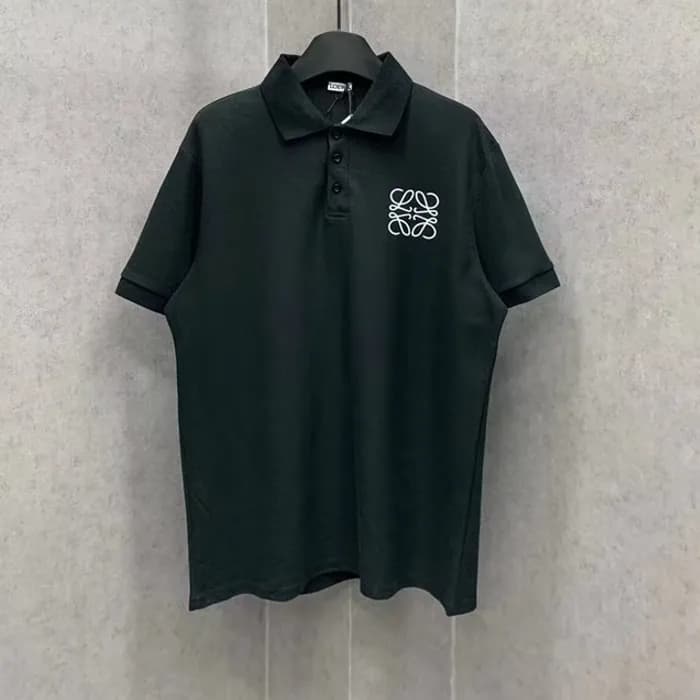 Loewe Mens Smile Short Sleeved Tshirts Black - 로에… - 1