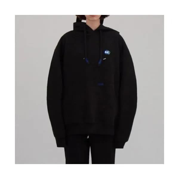ADER Mens Minimal Cotton Hoodie Black - ADER 2021… - 1