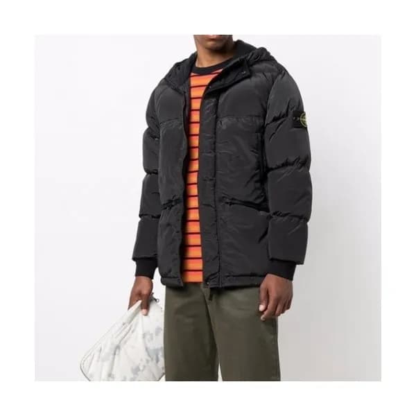Stone Island Mens Casual Duck-down Padding Black -… - 1