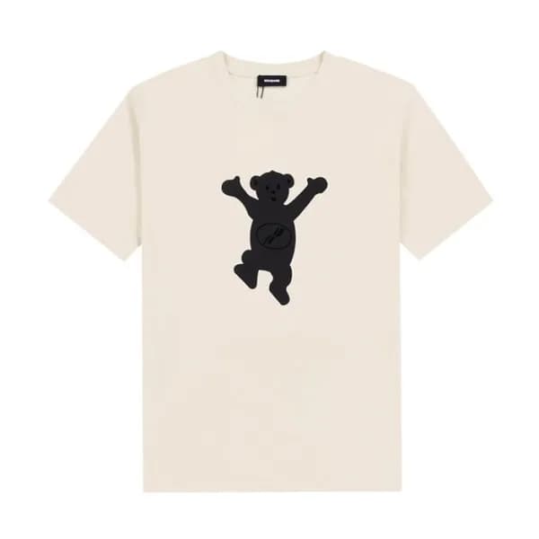 웰던 남/녀 크루넥 아이보리 반팔티 - Unisex Ivory Tshirts - wel0… - 1
