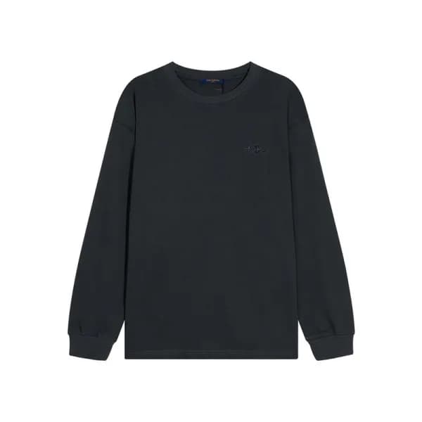 루이비통 남성 모던 블랙 맨투맨 - Mens Black Tshirts - lou05018x - 1