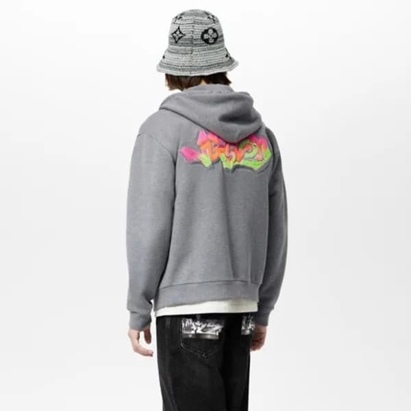 루이비통 남자 베이직 그레이 후드티 - Unisex Gray Hoodie - lou0512… - 1