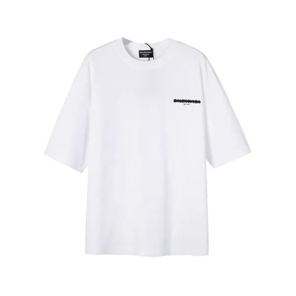 발렌시아가 남성 크루넥 화이트 반팔티 - Mens White Tshirts - bal016… - 1